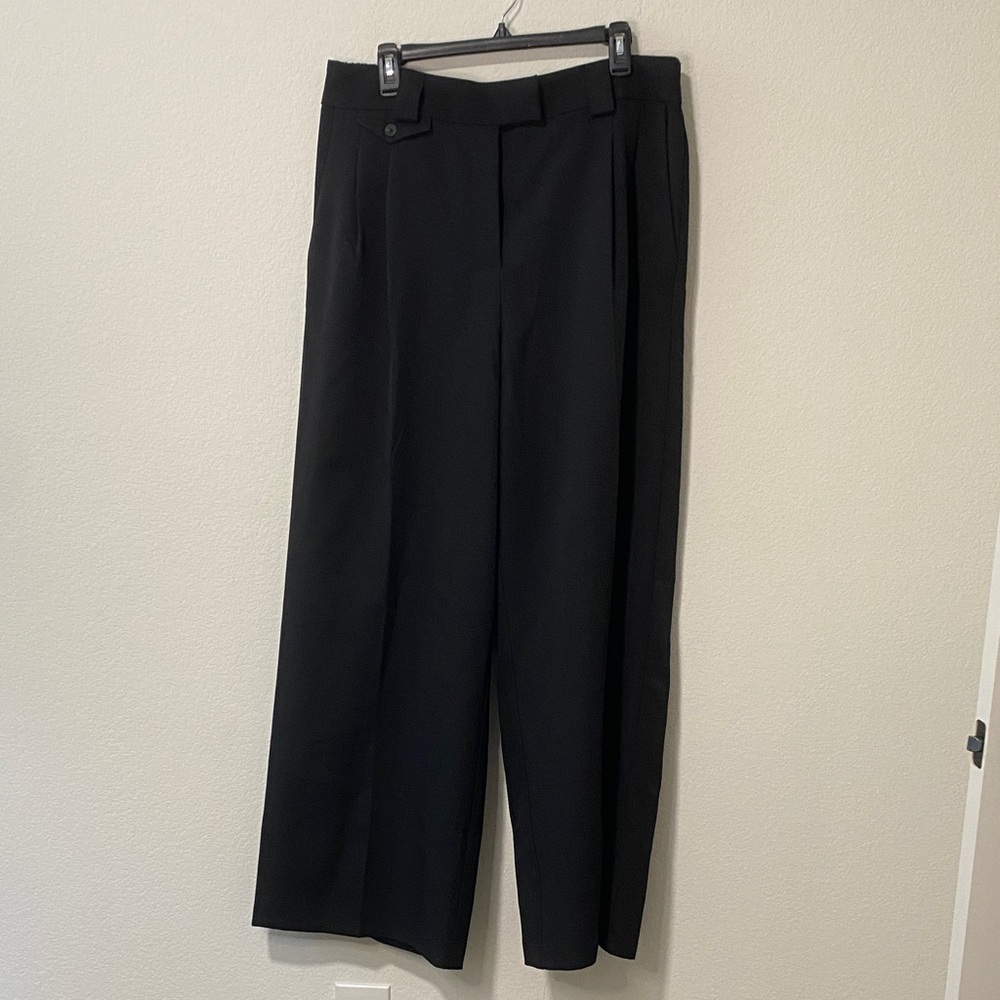 Women’s Crepe Black Trousers Dress Pants